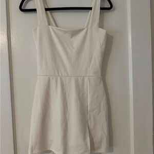 Reformation Cream Athletic Dress